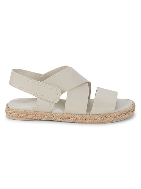 Vince Sofie B Leather Espadrille Sandals In White Lyst