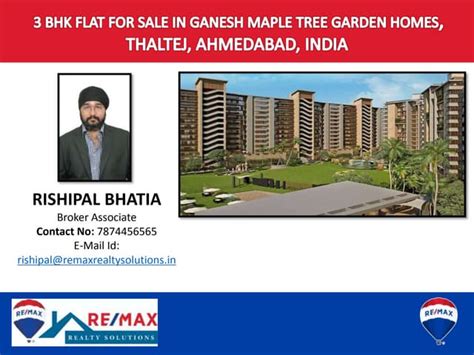 3 Bhk Flat For Sale In Ganesh Maple Tree Garden Homes Thaltej