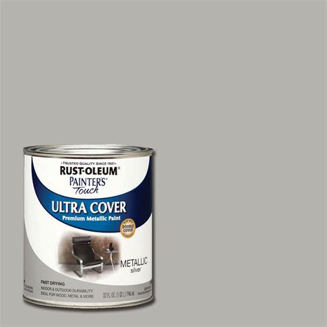Rust Oleum Painters Touch 32 Oz Ultra Cover Metallic Silver General