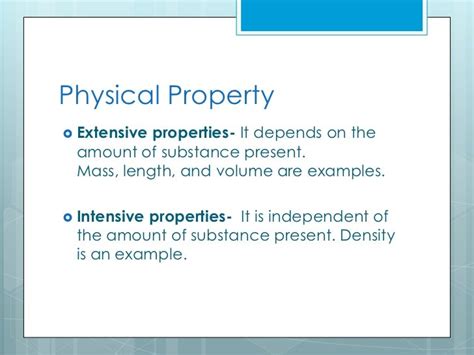 Extensive Properties