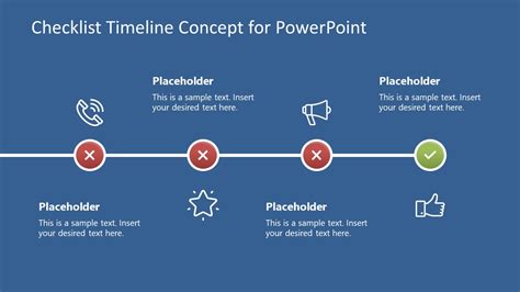 Checklist Timeline Concept For Powerpoint Slidemodel