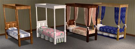 Mod The Sims My Version Of The Maxis Medieval Bed For Singles
