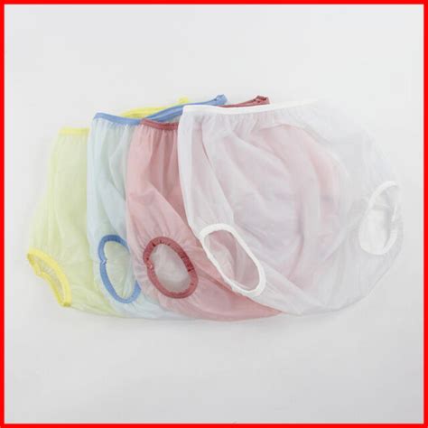 White 20300vw Pvc 6mil Vinyl Adult Plastic Pants Diaper Covers For Incontinence Ebay