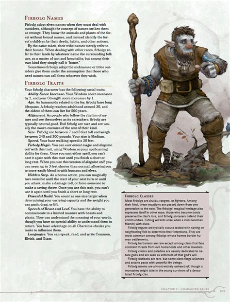 Firbolgs A Pc Race From Volos Guide To Monsters Morrus Unofficial