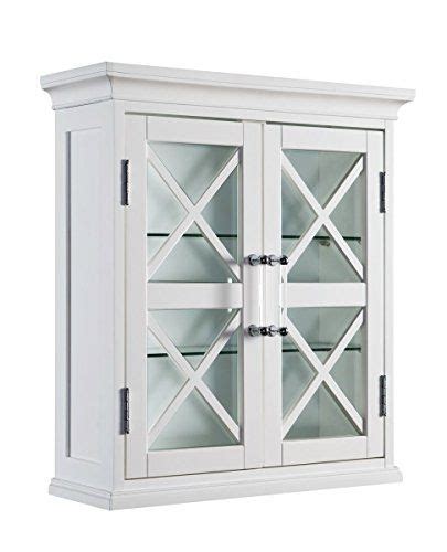 Elegant Home Fashions Blue Ridge Two Doors Wall Cabinet In White