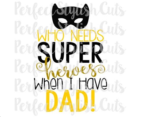 Fathers Day Svg Superhero Dad Svg Happy Fathers Day