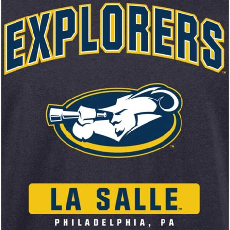 La Salle Explorers Campus Icon Long Sleeve T Shirt Navy