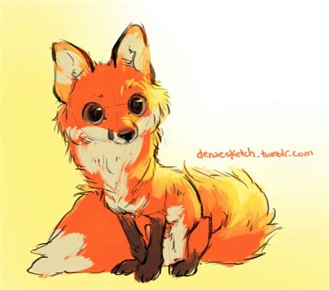 Fox Drawing By Denaesketch On Tumblr More Drawing Cartoon Characters Character Drawing Cartoon