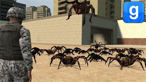 Insurgency Soldiers Vs Giant Spiders Snpcs Fight Garrys Mod Youtube