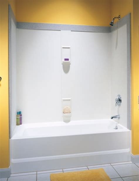How much does it cost to replace a bathtub and surround? Swanstone SS-60-5 Bathtub 5-Panel Wall Kit - Aggregate ...