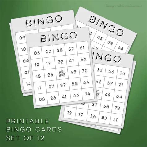 bingo cards  print