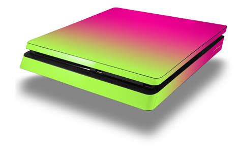 Sony Ps4 Slim Console Skins Smooth Fades Neon Green Hot Pink Wraptorskinz
