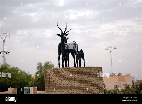 Monument In Nefta City In Tunisia Stock Photo Alamy