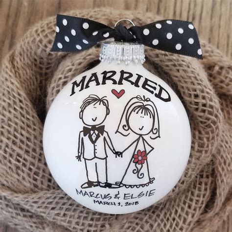 Last year when we were celebrating the arrival of king kid, we penned this little goodie: Wedding Gift, Married Ornament, Bride Groom Gift, Gift for ...