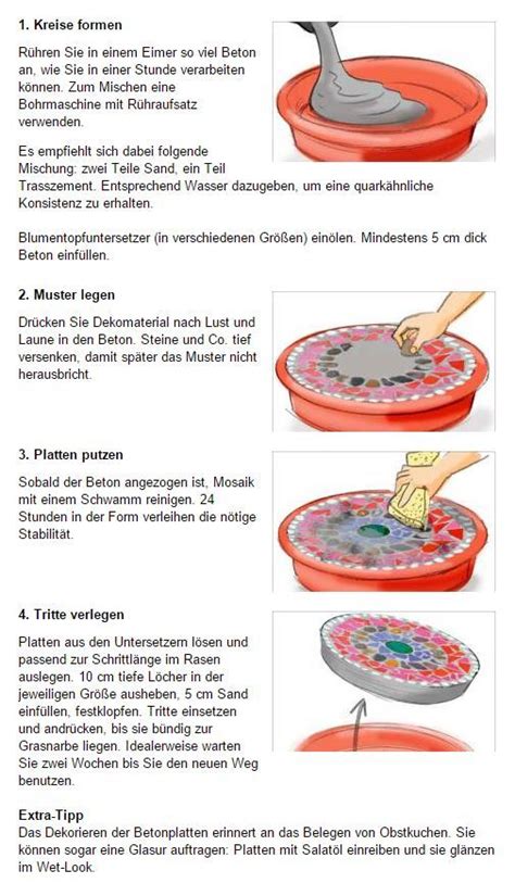 Maybe you would like to learn more about one of these? Anleitung Mosaik-Trittsteine für den Garten | Mosaikwege ...