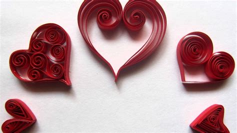 14 Easy Paper Quilling Heart Designs Pictures