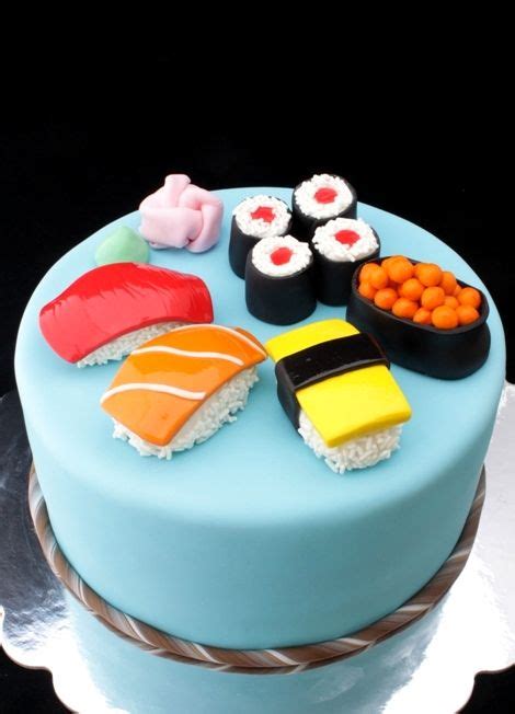 46 Sushi Cakes Ideas Sushi Cake Cupcake Cakes Amazing Cakes