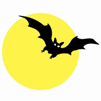 Halloween Clip Moon Clipart Cartoon Scary Bats