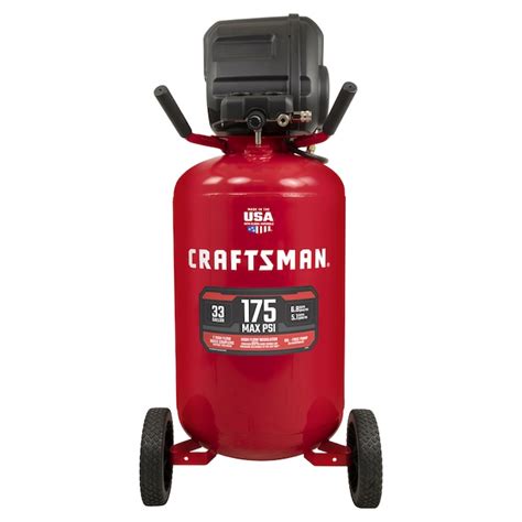 Craftsman 33 Gallon Single Stage Portable Electric Vertical Air