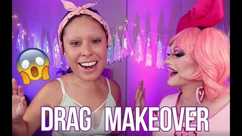 Getting A Drag Makeover Ft Ms Kitty Powers Youtube