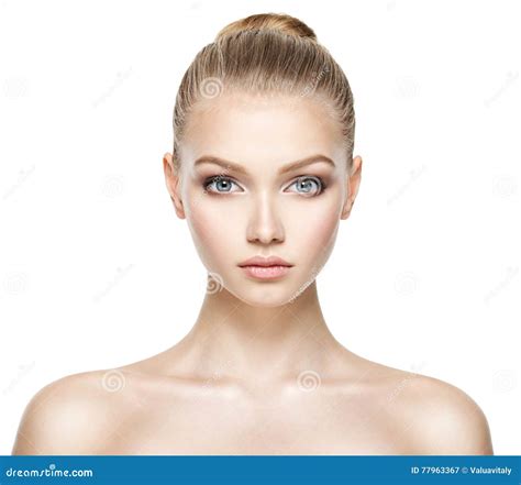 Portrait Of The Beautiful Woman Stock Image Image Of Health Face
