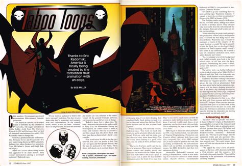 Daily Spawn Archive On Twitter Taboo Toons An Interview With Producer Eric Radomski About