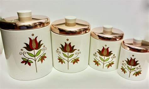 Check spelling or type a new query. Set of Ransburg Tin Kitchen Canisters 1970s Retro Kitchen ...