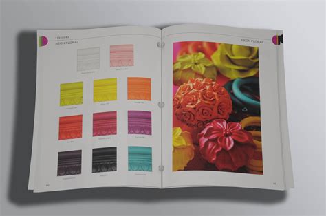 Fabric Catalog Book Textile Brochure Design