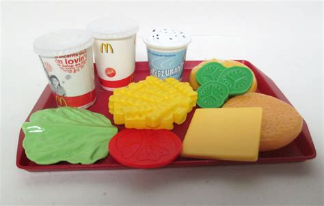 Mcdonalds Plastic Play Food 11 Piece Toy Set Lot Cdi 2005 Mcflurry