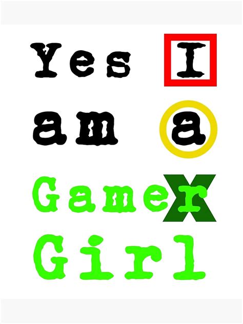 Yes I Am A Gamer Girl Poster For Sale By Nostalgia83 Redbubble
