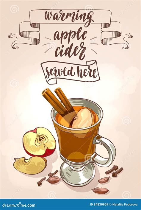 Hot Apple Cider Stock Vector Illustration Of Flavor 84830959