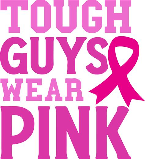 Tough Guys Wear Pink Breast Cancer Svg Breast Cancer Awaren Inspire