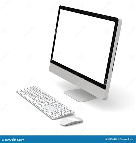 Desktop Computer Stock Illustration Illustration Of Hardware 36790476