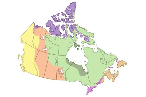 Physiographic Regions Map Of Canada