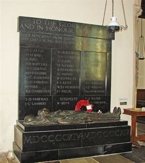 The War Memorial At Ditchingham St © Adrian S Pye Geograph