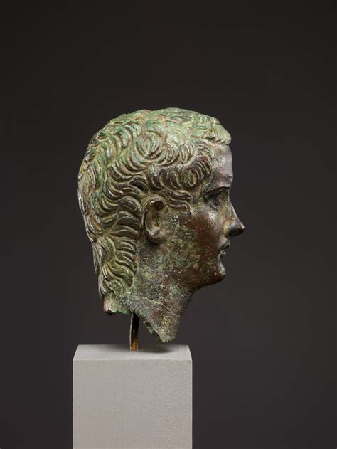 Bronze Portrait Head Of The Emperor Gaius Caligula Roman Early