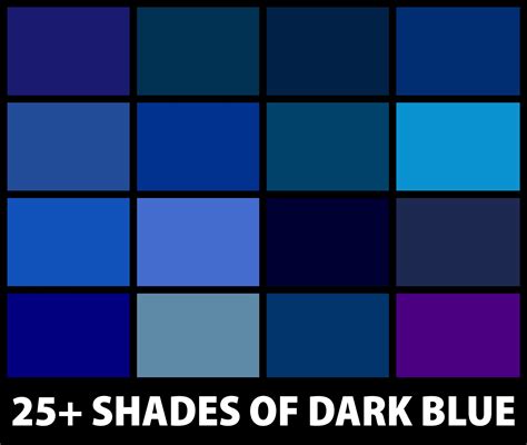 25 Shades Of Dark Blue Colors Names Hex Rgb Cmyk Codes