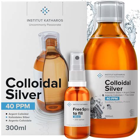 Buy Premium Colloidal Silver 40ppm 10 Fl Oz Optimal Concentration