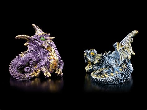 Small Dragon Figurines Set Of 4 Over And Done Figuren Shopde