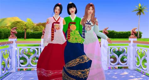 Korean Hanbok Set At Mochachiii Sims 4 Updates