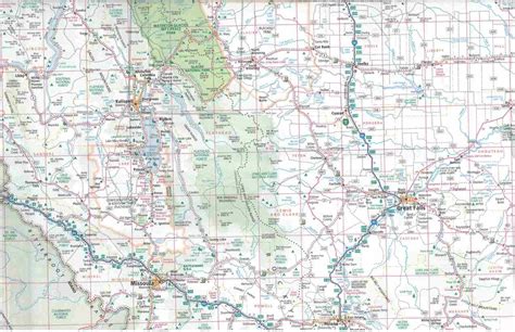 Themapstore Montana And Wyoming State Travel Map