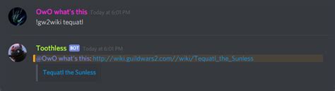 Gw2 Commands For Discord Rguildwars2