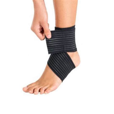 Ortholife Elastic Ankle Wrap Universal Black D Athletic Braces