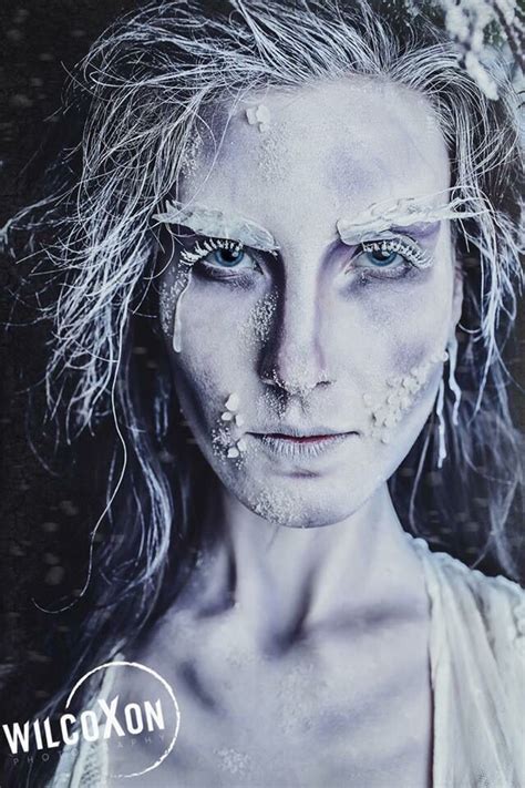 Frozen Corpse Bride Halloween Makeup Icy Snow Special Effects HMUA