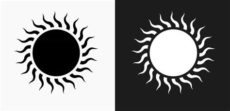 Royalty Free Sun Clipart Black And White Clip Art Vector Images