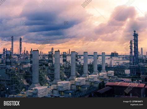 Factory Oil Gas Image And Photo Free Trial Bigstock