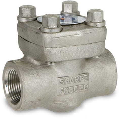 Sharpe Class 800 2 In Npt Threaded Forged 316l Stainless Piston Check