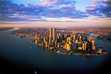Aerial View Of New York City Lower Manhattan Usa Город