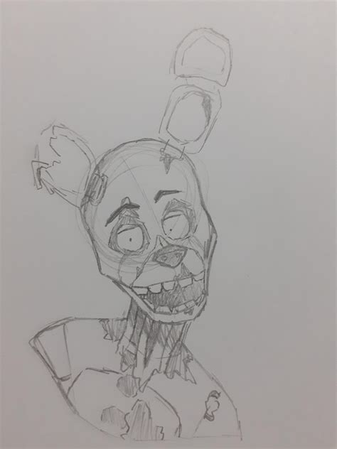 Just A Springtrap Drawing Nothing Else Fivenightsatfreddys