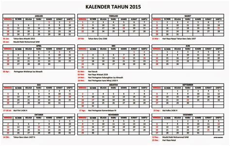 Baskoro Blog Kalender Tahun 2015
